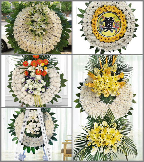 山东青岛平度市李园街道龙王许家村花圈速递